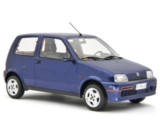 Fiat Cinquecento Sporting 1996 Blu metallizzato Laudoracing 1:18 Resinemodell (Türen, Motorhaube... nicht zu öffnen!)